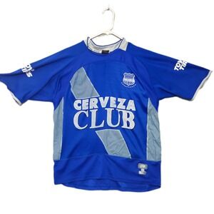 Vintage 2006 OPTIMUS CS Emelec Ecuador Soccer Jersey Cerveza Club Blue